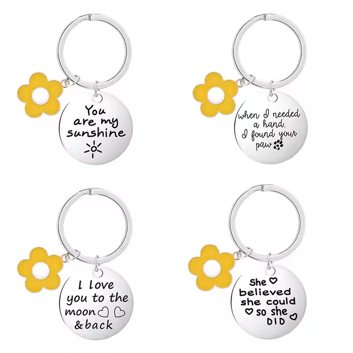 Stylish Engraved Metal Keychain